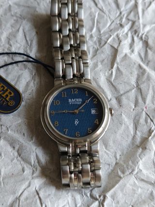 Reloj Racer Azul Marino y Plateado