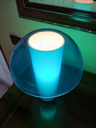 Lampada da tavolo Colette Pedrali blu trasparente