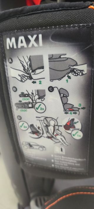 Silla coche Takata Grupo II/III Negra