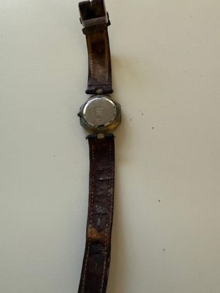 Reloj Excellert  Octogonal Azul y Dorado Mujer