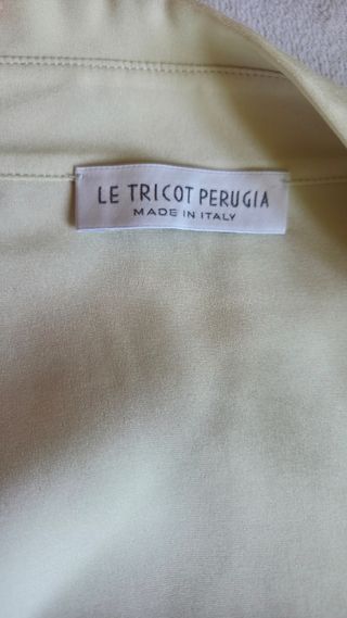 Camisa de seda 93%. Amarilla clarita. Manga larga
