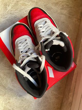 Nike Court Vision Mid Rojo y Blanco