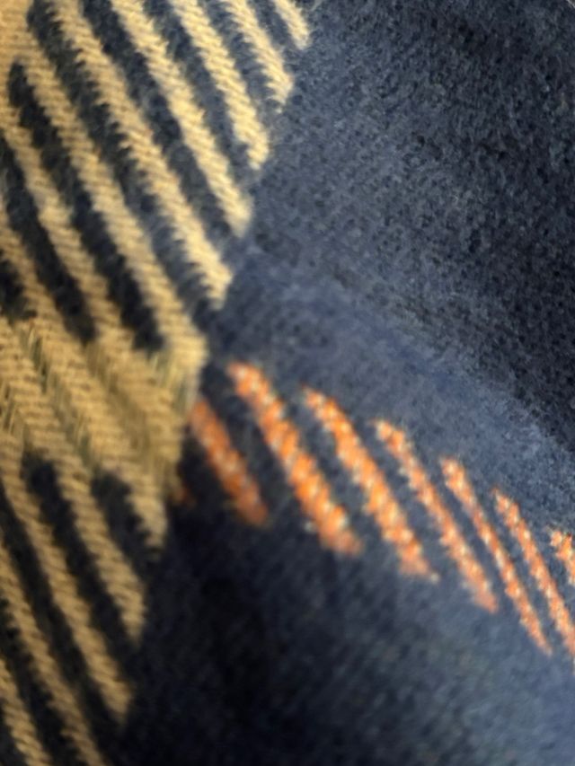 Bufanda Burberry Cuadros Beige y Azul