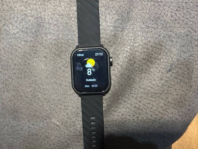 Smartwatch Negro . Reloj inteligente 