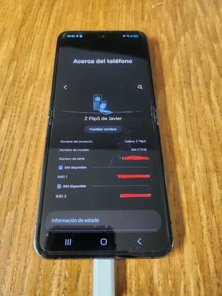 Samsung Galaxy Z Flip 5 Negro/Gris