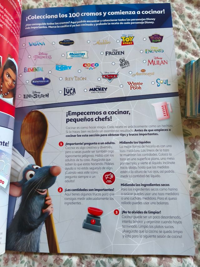 Álbum Cromos Disney 100 La Cocina Mágica