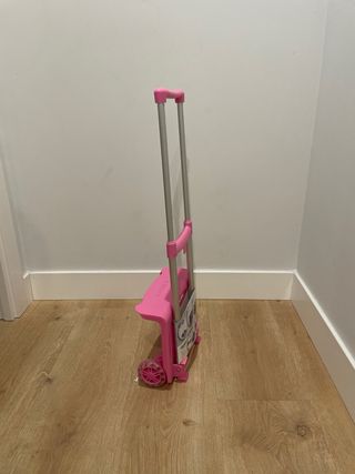 Carrito para mochila escolar rosa