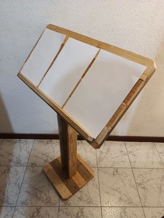 Atril hostelería porta menús  3 hojas A4 vertical