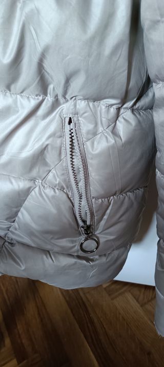 Abrigo acolchado con pelo niña