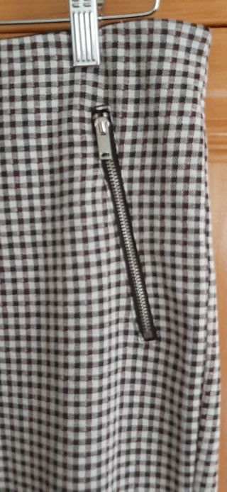 Mallas Lefties Cuadros Blanco y Negro Talla L