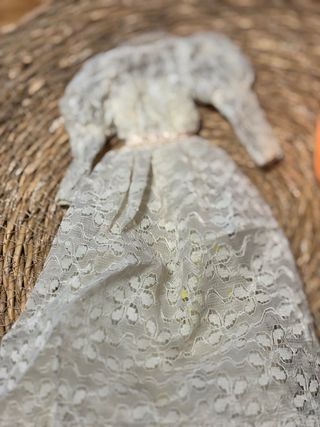 Vestido novia de Barbie Congost encaje vintage