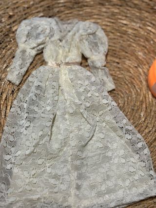 Vestido novia de Barbie Congost encaje vintage