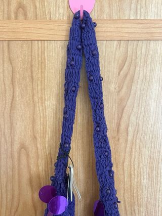Bolso Parfois Morado Crochet Lentejuelas