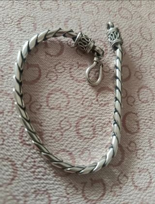Pulsera Vintage Plata Artesanal