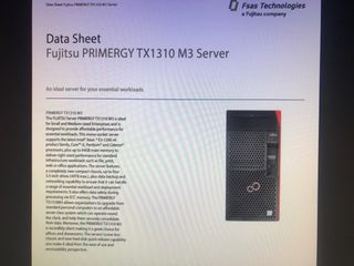 Pc Servidor Fujitsu PRIMERGY TX1310 M3 Win 24H2  