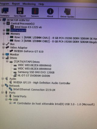 Pc Servidor Fujitsu PRIMERGY TX1310 M3 Win 24H2  