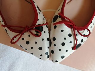 Bailarinas piel lunares talla 39