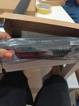 Batería portátil Clevo W650BAT-6