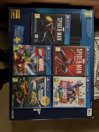 Playstation 4 Pro 1TB Jet Black + 2 Mandos