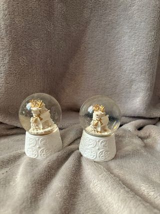 Set 2 Palline Neve Renna Brandani