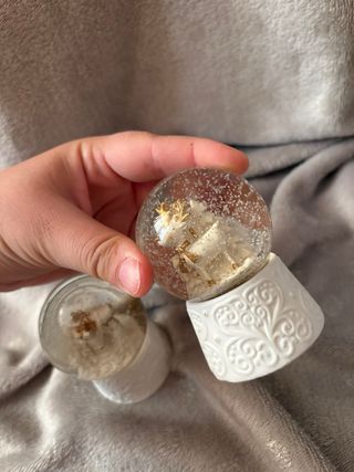 Set 2 Palline Neve Renna Brandani