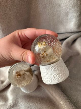 Set 2 Palline Neve Renna Brandani