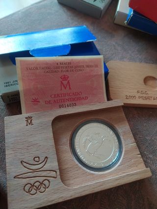 Moneda 2000 Pesetas Barcelona 92 Jinetes