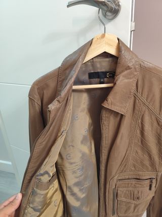 Cazadora Piel Roberto Cavalli Marrón Talla M