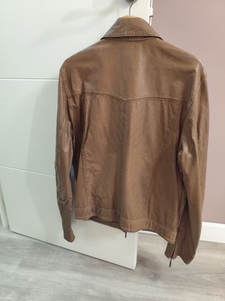 Cazadora Piel Roberto Cavalli Marrón Talla M