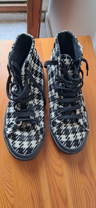 Botín Superga Cuadros Talla 38