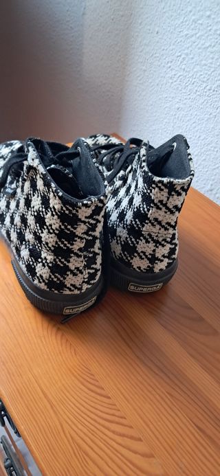 Botín Superga Cuadros Talla 38