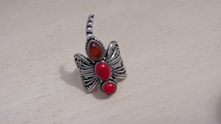 Anillo Plata Libélula Ajustable