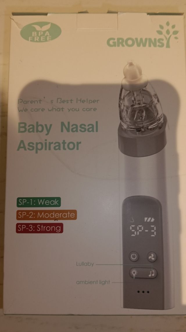 Aspirador Nasal Eléctrico para Bebé GROWNSY