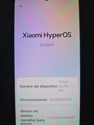 Poco X6 Pro 5G 512GB Xiaomi - No Negociable