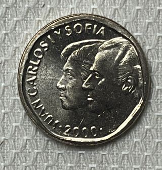 Moneda 500 Pesetas Juan Carlos y Sofía 2000