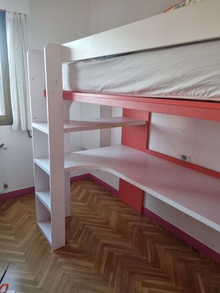 Altillo infantil/juvenil con escritorio
