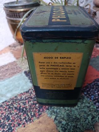 Caja antigua metálica Phoscao