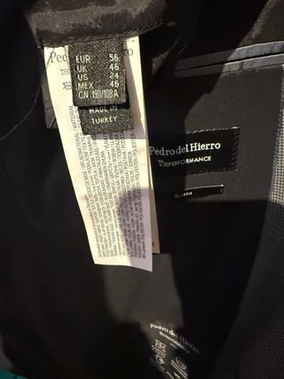 Traje Pedro del Hierro gris caballero