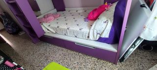 Cama litera 90cm madera