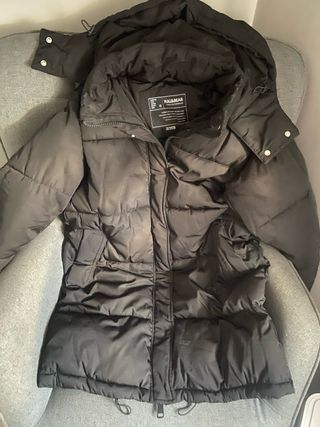 Chaquetón oversize Pull&Bear negro