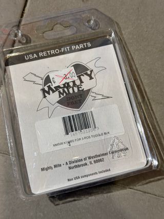 Pivote selector pastilla guitarra (gota) - 3 un.