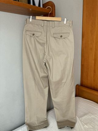Pantalón de traje LLBean beige