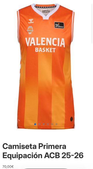 Camiseta Valencia Basket ACB 25-26