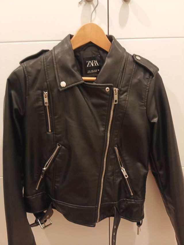 Chaqueta Zara Piel Negra