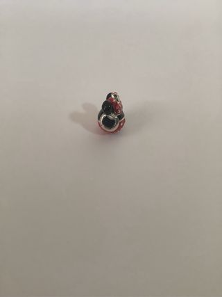 Charm cabeza Minnie Topitos Rojo y Negro