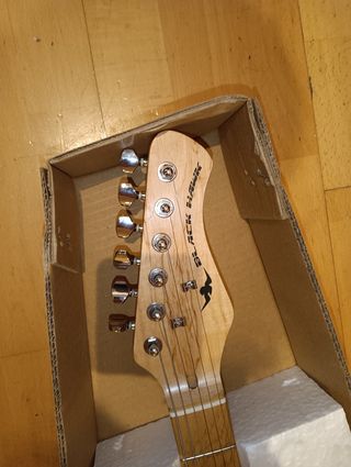 Guitarra Eléctrica Blanca BLACK HAHW