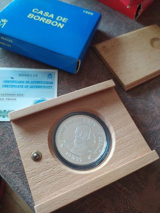 Moneda 2000 Pesetas Plata Casa Borbón Alfonso XIII