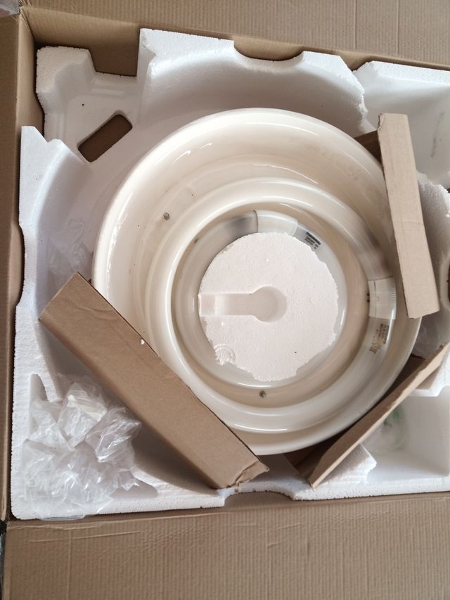 2 Plafónes rústico cerámica 2 tubos LED