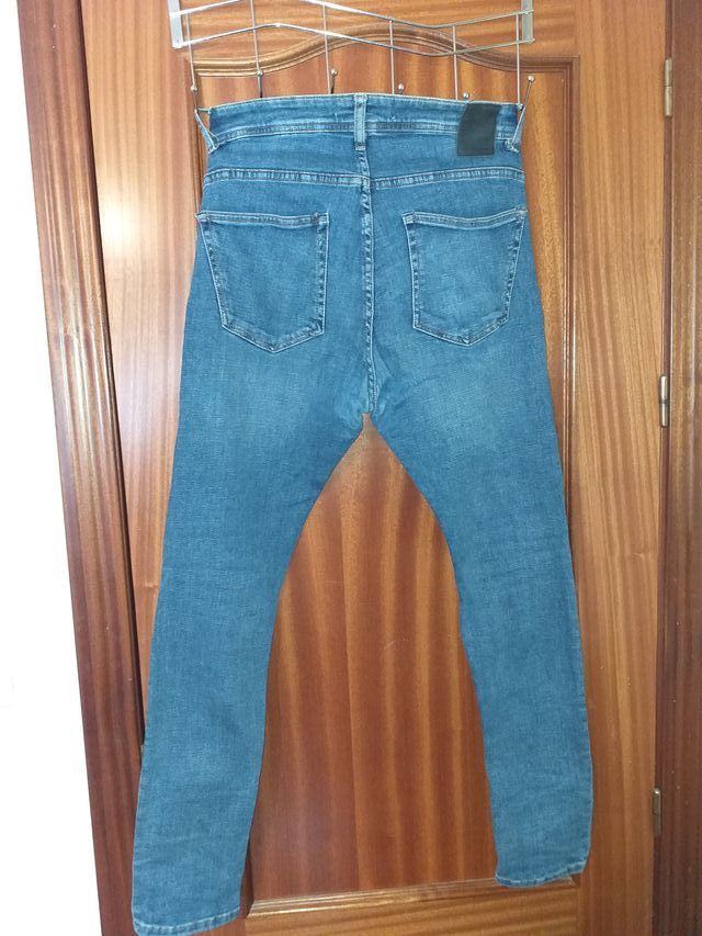 Pantalón Zara Hombre Azul