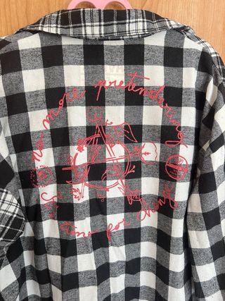 Wiya Camisa Cuadros Flannel Oversize